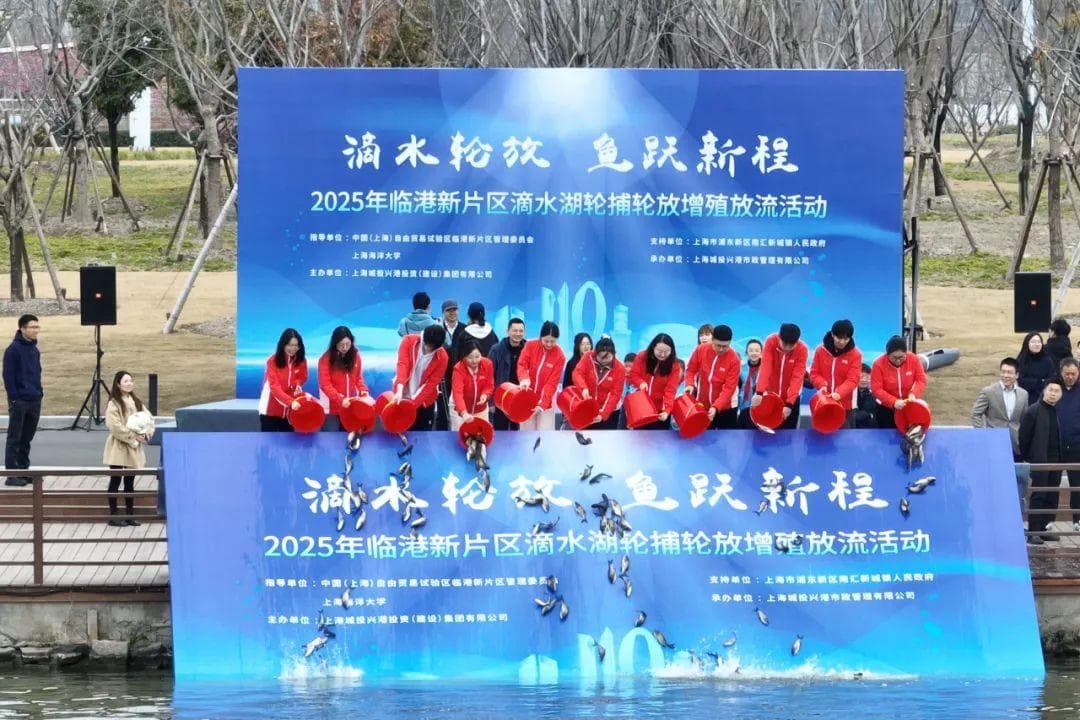 “河湖小卫士”助力！滴水湖“以渔控藻”十六载，生态行动绘就水清岸绿画卷