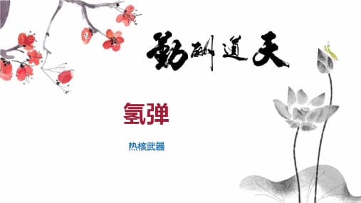 氢弹：原理、历史与应用
