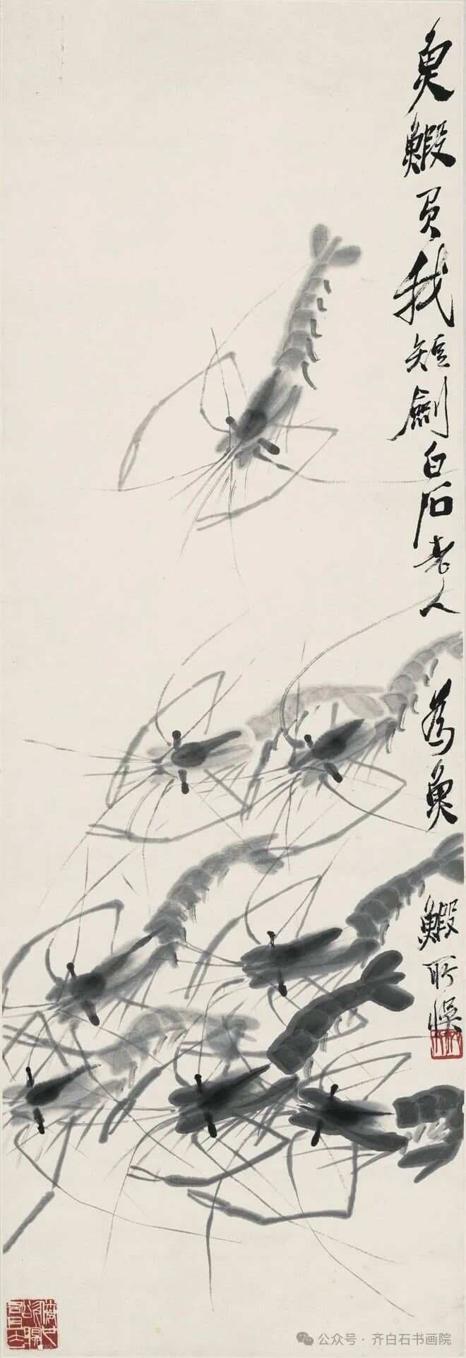 如何利用工具和科技手段鉴别齐白石虾画真伪？