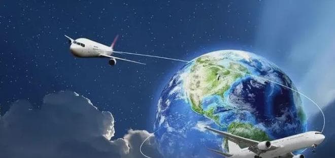 如果飞机在空中悬停十二小时，能不能到达地球另一端？