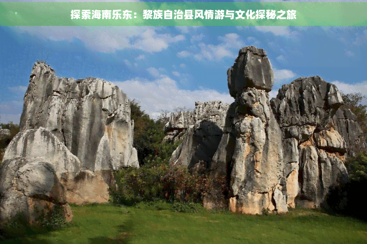 探索海南乐东：黎族自治县风情游与文化探秘之旅
