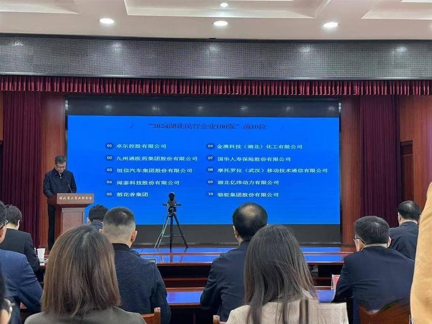 湖北民营企业100强榜单发布：卓尔控股居首，百强入围门槛达46.72亿元