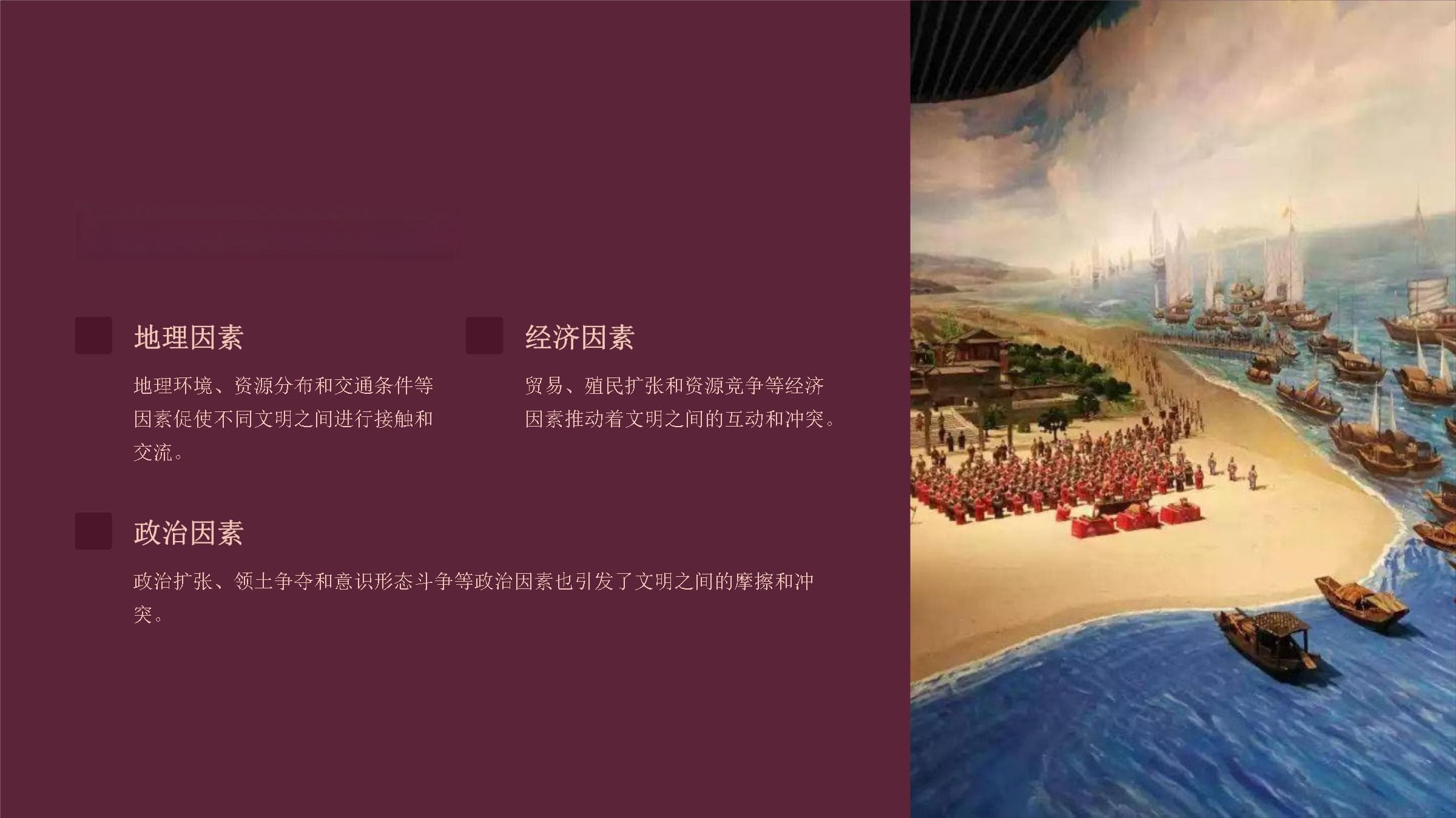 文明的碰撞：冲突与融合的课件展示