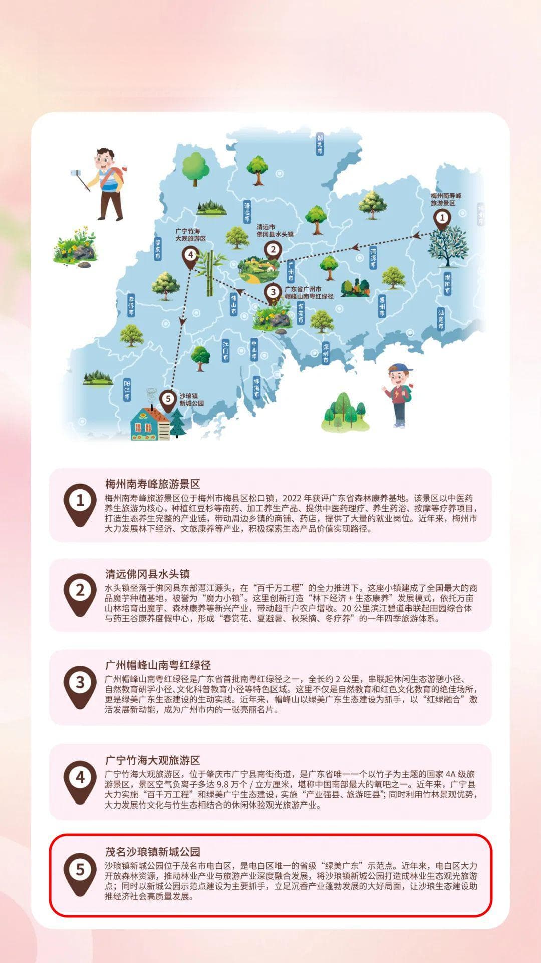 绿美广东精品路线出炉！茂名两处绝美景点入选