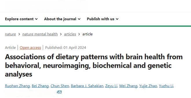 Nature子刊：复旦大学研究发现，这种饮食方式，有益大脑健康，脑容量更大