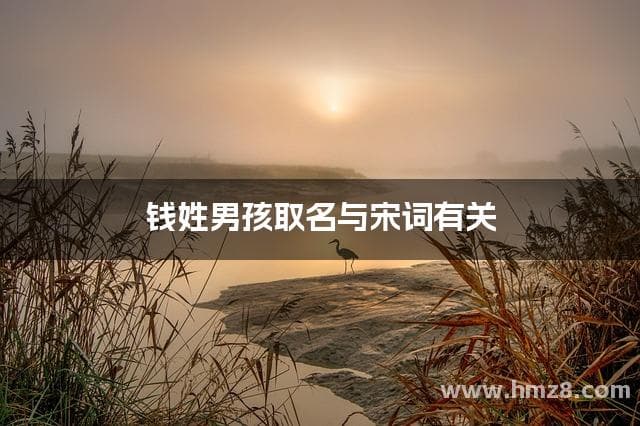 钱姓男孩取名与宋词有关
