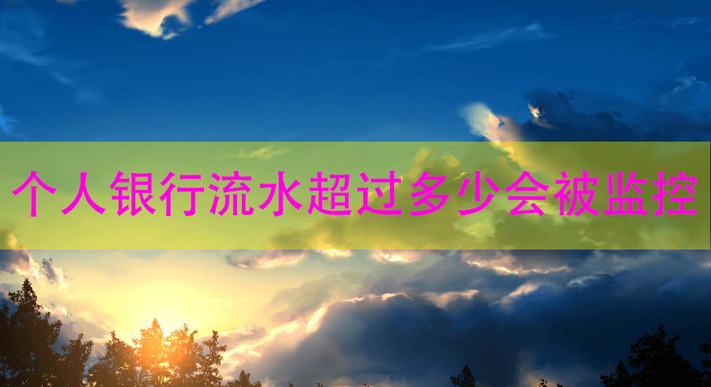 个人银行流水监控标准及保护措施
