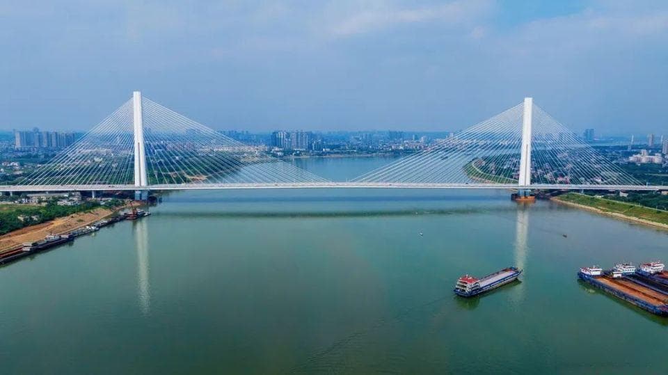 湘江再添“长龙”！湘潭杨梅洲大桥正式通车