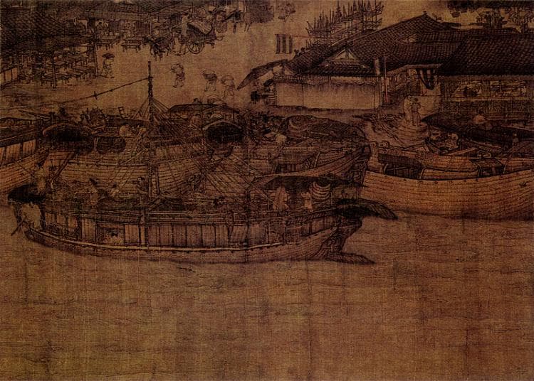 《清明上河图》的虹桥下，险象环生……