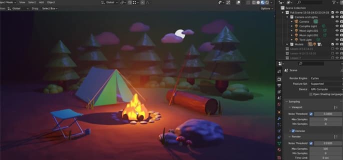 如何在Blender中制作逼真的皮肤和头发效果