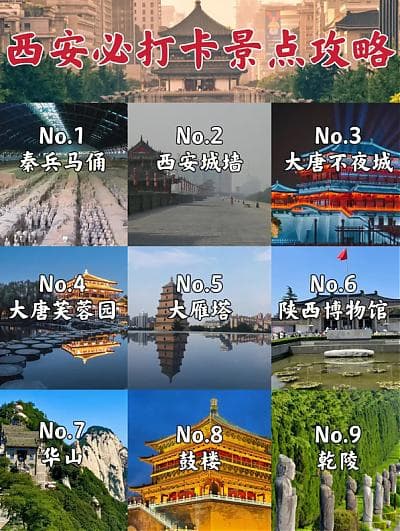 西安周边旅游景点全攻略：从秦始皇兵马俑到华山