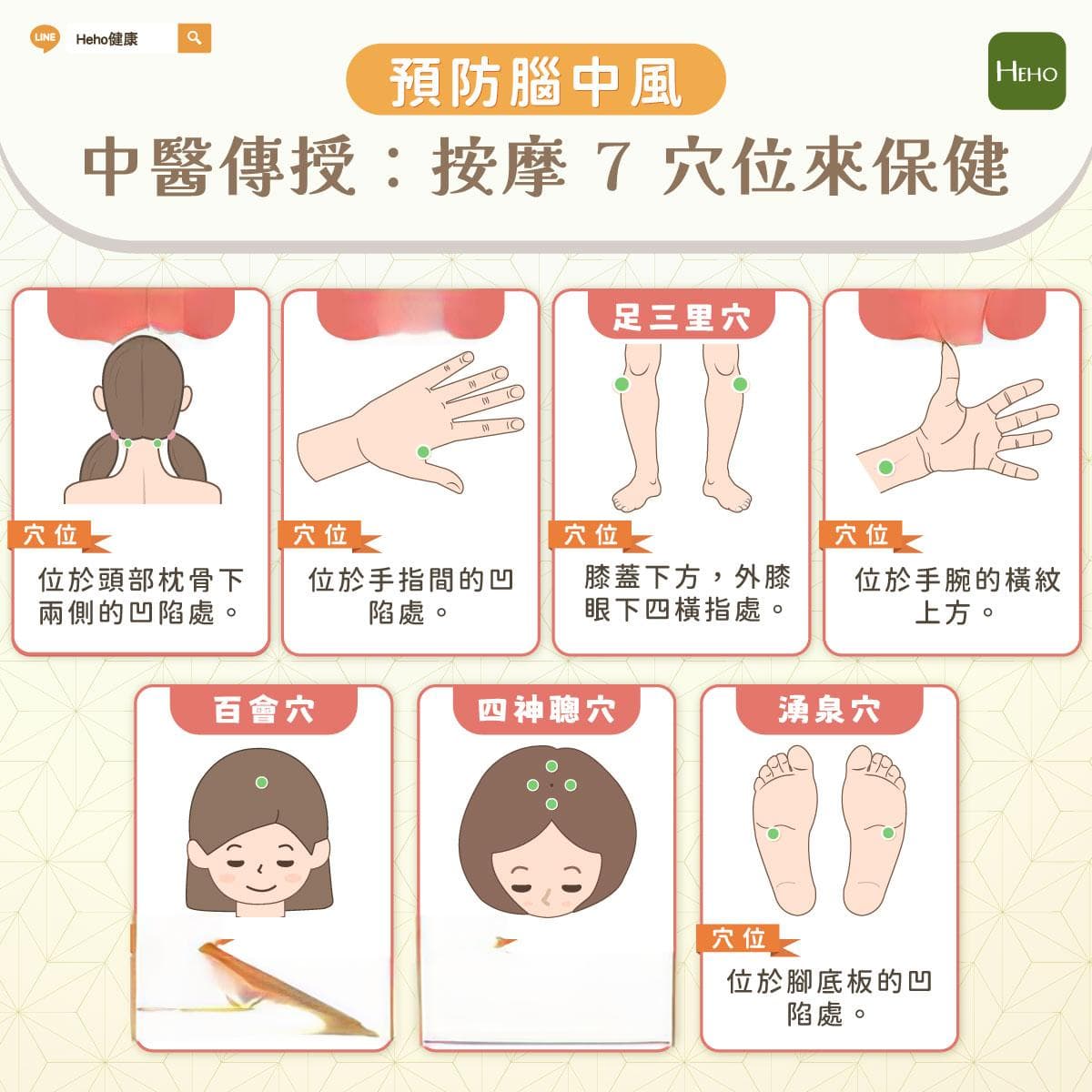 预防脑中风！中医推荐：按摩7个穴位来保健