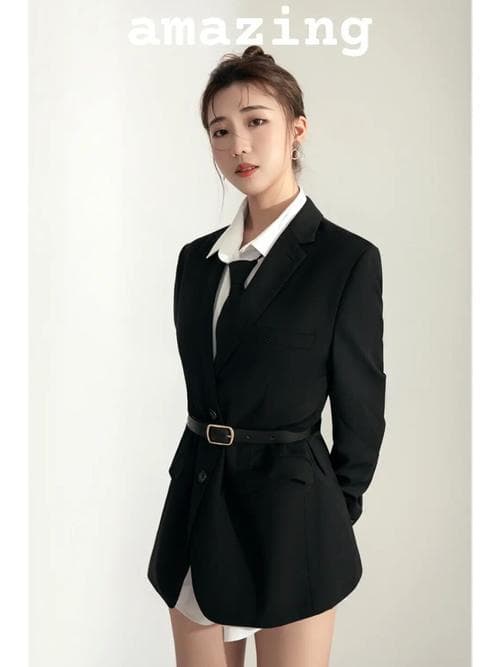 黑色西装的完美搭配技巧分享与示例展示