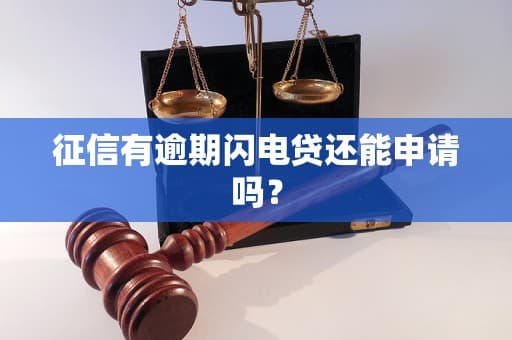 征信有逾期还能申请闪电贷吗？