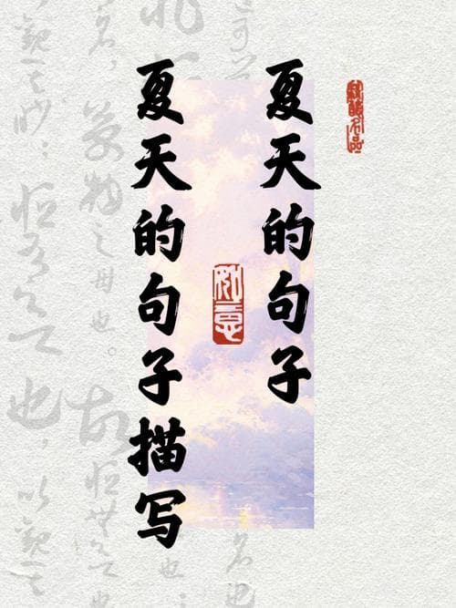 写美好夏天的句子有哪些？掌握这些技巧，让你的文字充满夏日气息！