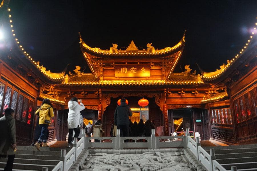 低调景区临清东宛园，夜色迷透着唐风宋韵