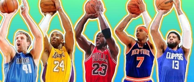 NBA中距离投射最准的10大球星