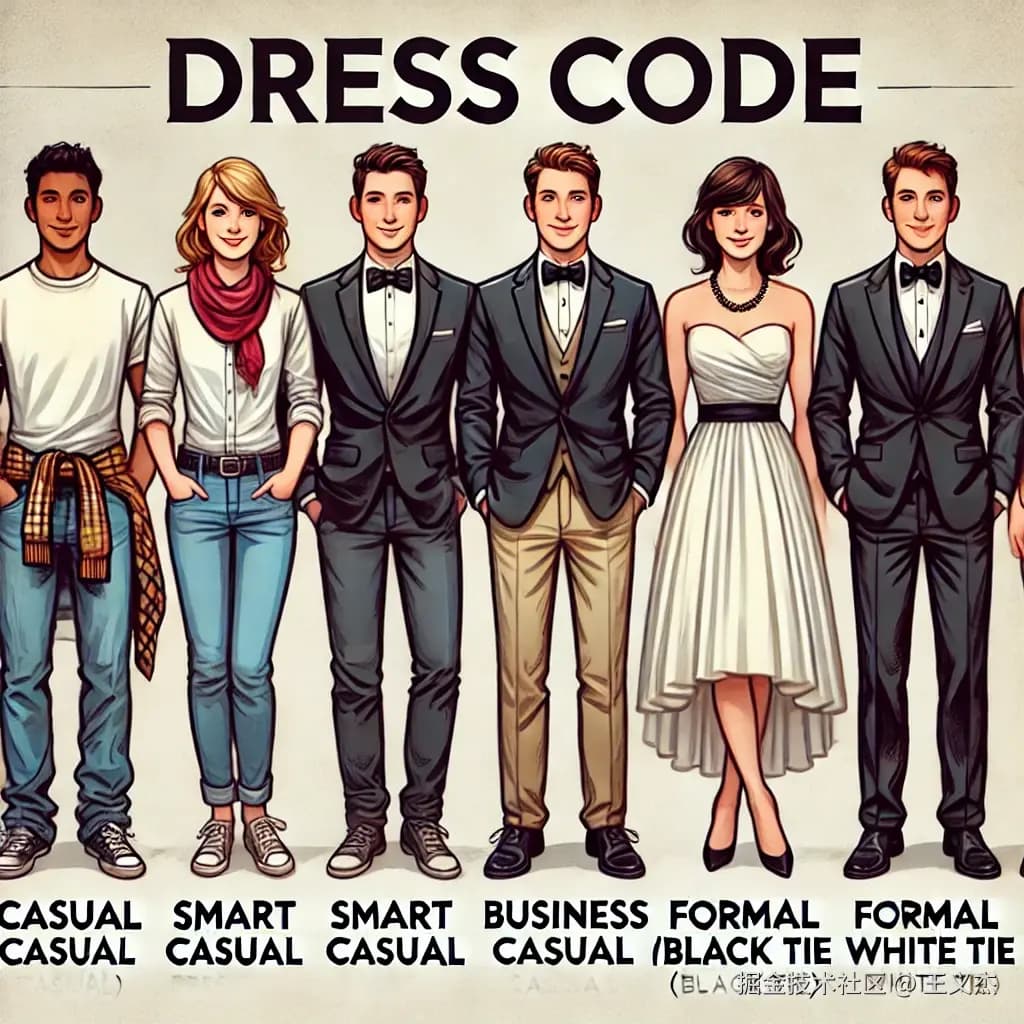英语中的"Dress Code"：5种常见着装规范全解析