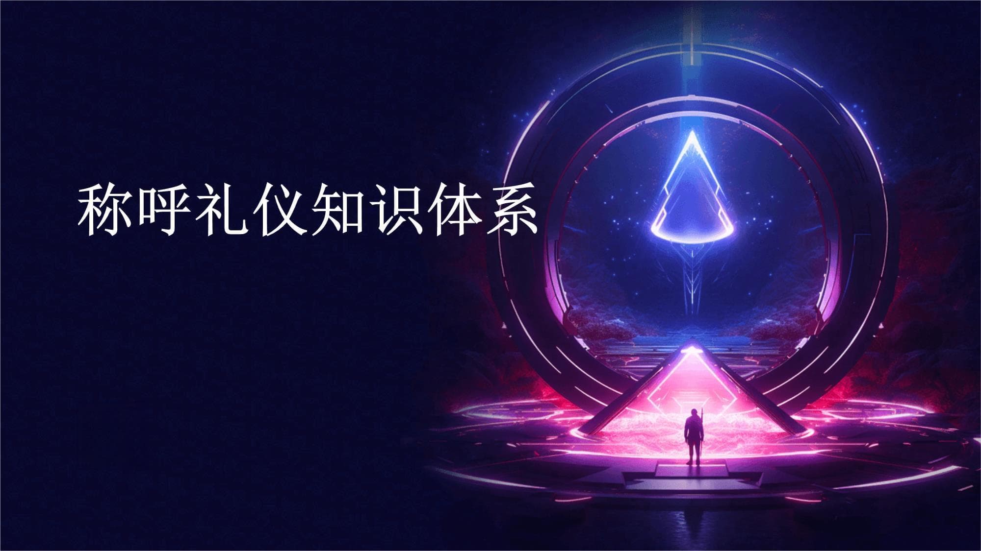 称呼礼仪知识体系