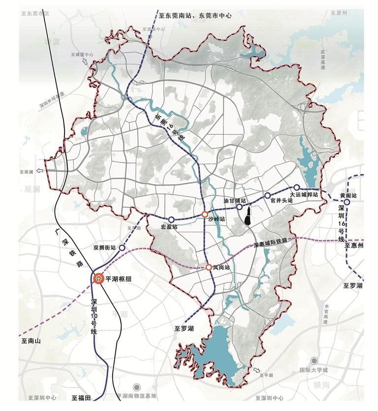 深圳地铁10号线将穿越东莞凤岗与16号线相连 平湖凤岗龙城地铁一线牵