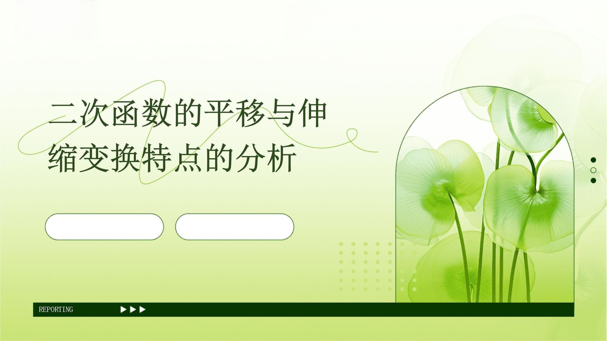 二次函数的平移与伸缩变换特点的分析