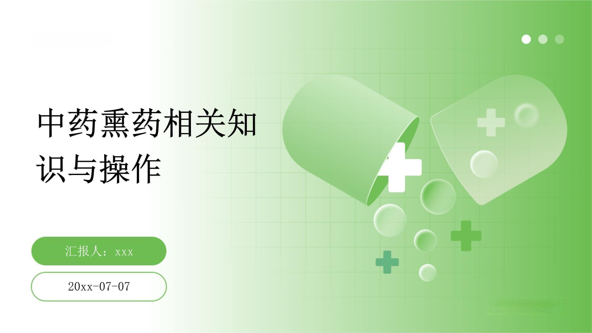 中药熏药相关知识与操作