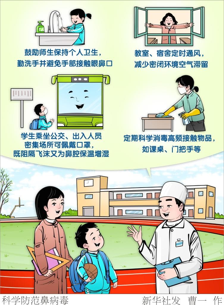 疾控机构：开学季防范鼻病毒校园传播