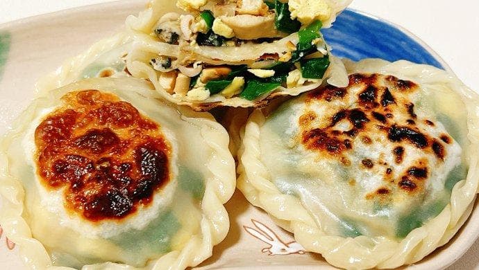 海虹韭菜盒子，肥美小海鲜的正确打开方式
