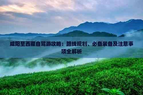 咸阳至西藏自驾游攻略：路线规划、必备装备及注意事项全解析