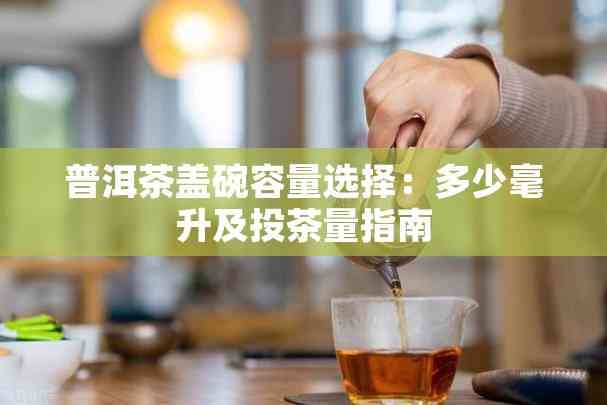 普洱茶盖碗容量选择：多少毫升及投茶量指南