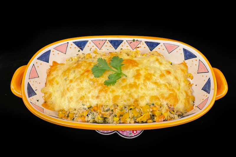 芝士三文鱼焗饭
