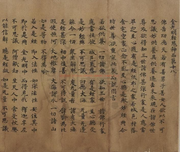 古籍府分享：隋代《合部金光明经》