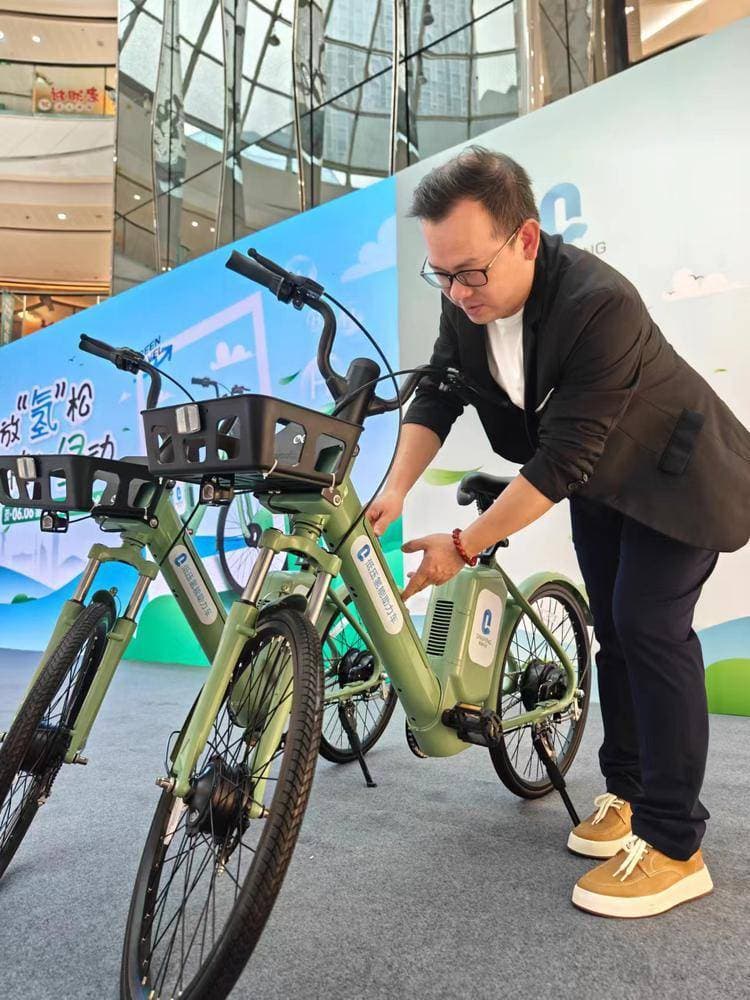 氢能自行车来了！首批落地广州番禺运行