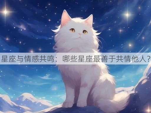 星座与情感共鸣：哪些星座最善于共情他人？