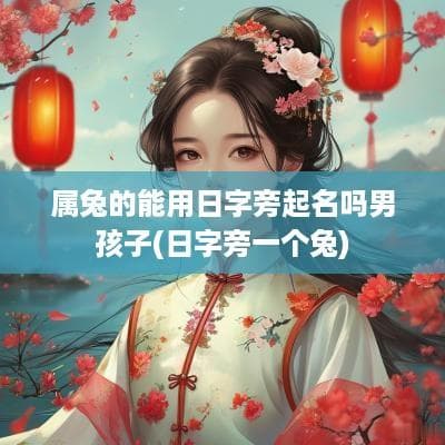 最有魅力的“日”字旁男孩名字，为属兔男孩开启智慧之门