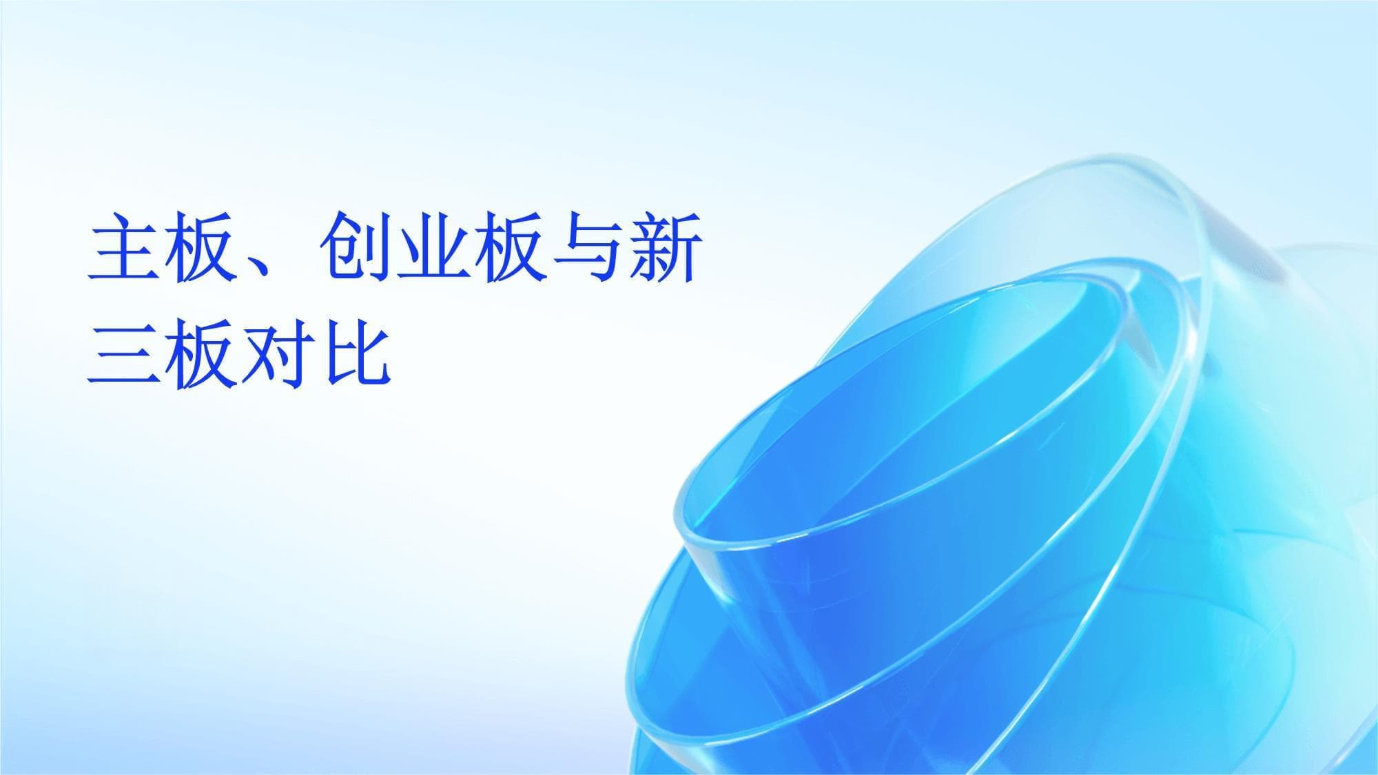 主板、创业板与新三板对比