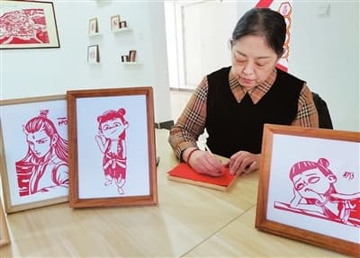 剪纸“哪吒”惊艳八方来客