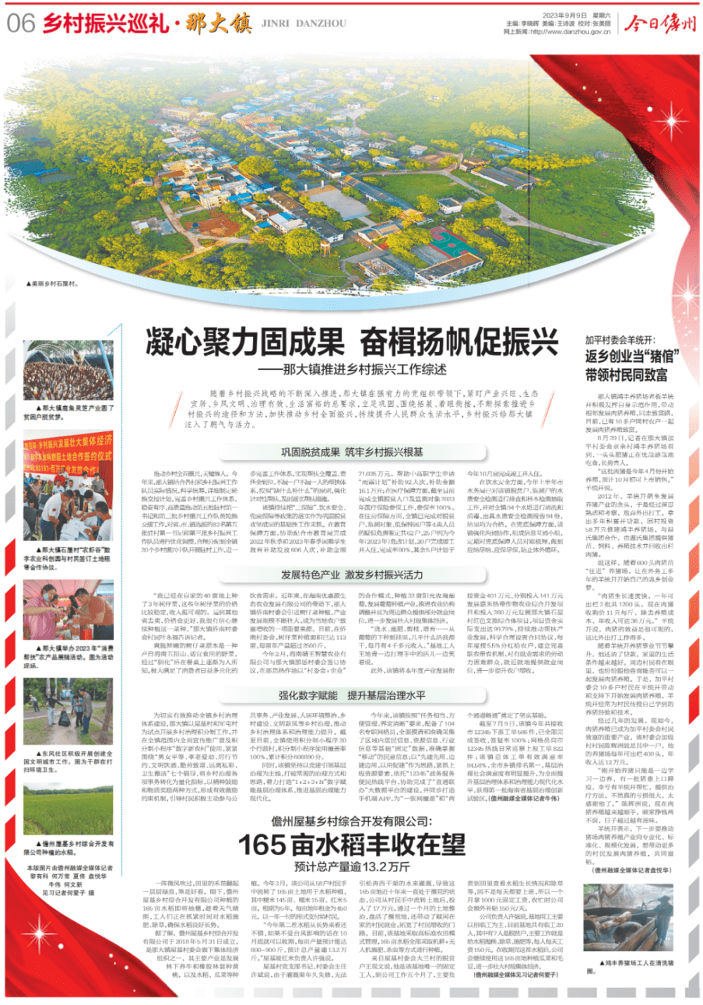 那大镇：凝心聚力固成果 奋楫扬帆促振兴