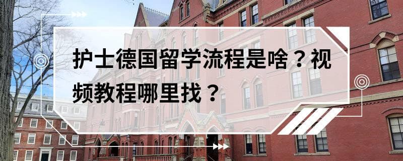 护士德国留学流程详解：从学历认证到资格考试