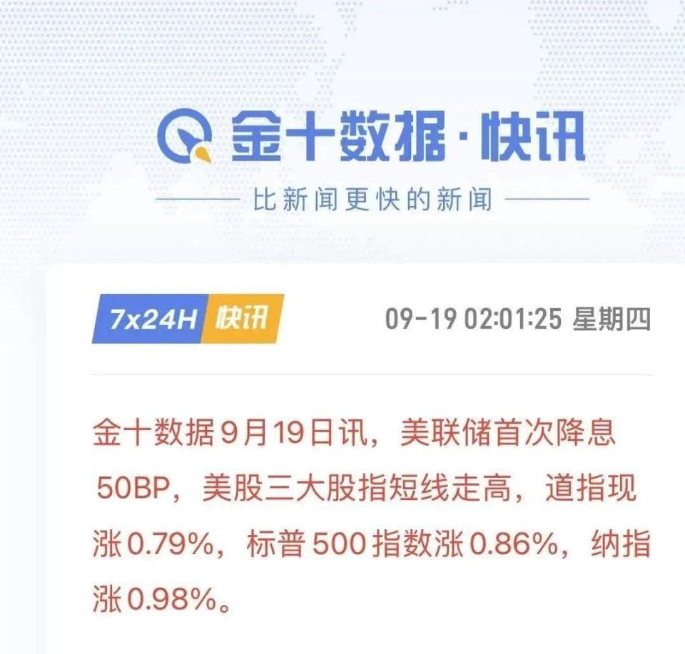 美联储降息50基点对我国房地产市场将产生重要影响