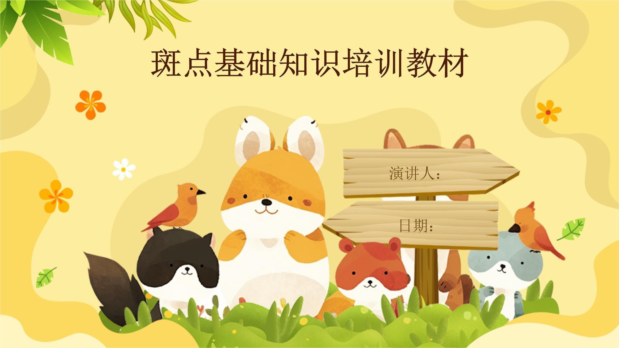 斑点基础知识培训教材
