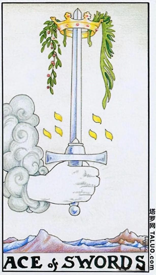 塔罗宝剑1,2的意象和牌面解读