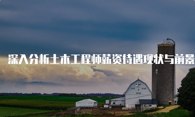 深入分析土木工程师薪资待遇现状与前景
