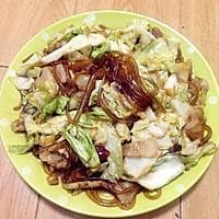 东北大头菜炒粉条：五花肉提香，四步做出地道味