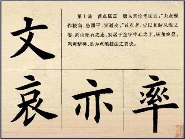 欧楷结构版本众多，此示范版独具一格
