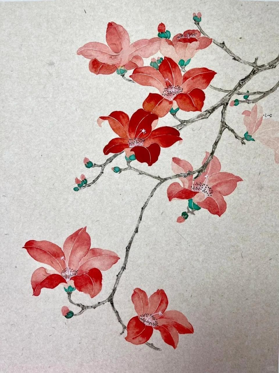 蜀魂寂寞有伴未，几夜瘴花开木棉。21句歌咏木棉花诗句，艳却不媚