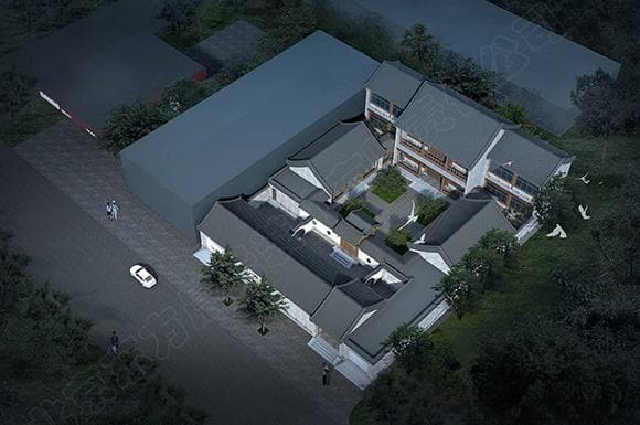 二进四合院设计：当代建筑与中式美学的完美融合