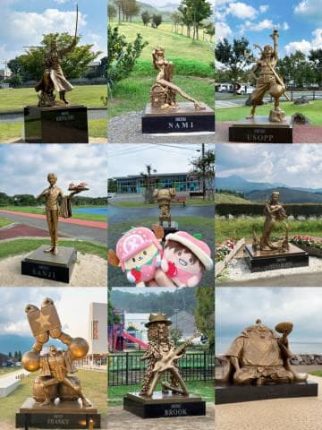 骑行、自驾、公交通，全攻略带你轻松打卡熊本海贼王铜像！
