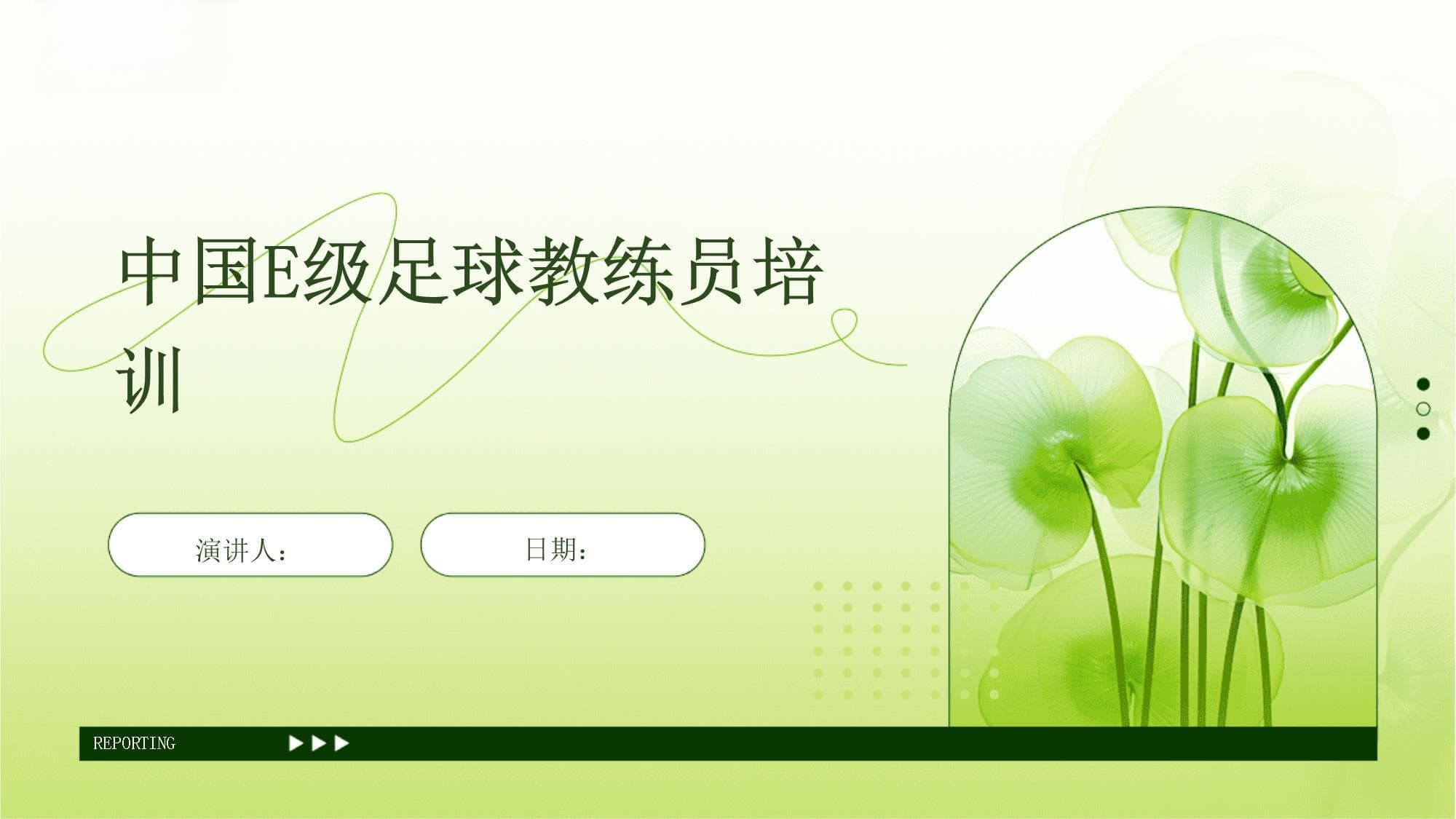 中国E级足球教练员培训