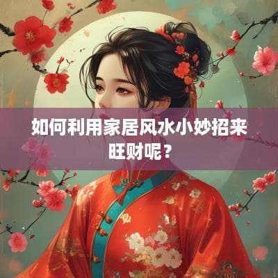 家居风水小妙招：如何通过布局提升财运？